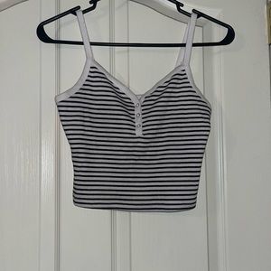 striped crop top